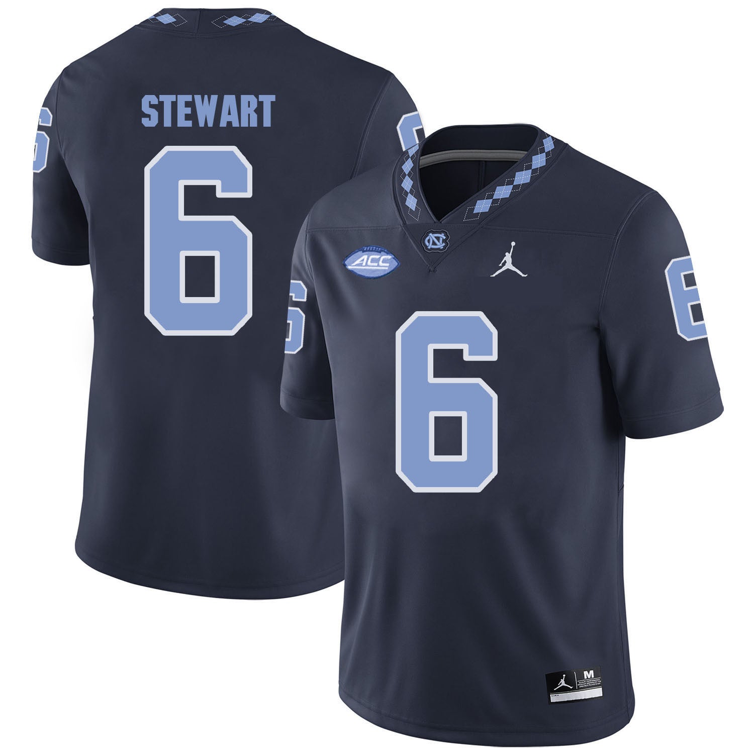 M.J. Stewart North Carolina Tar Heels black jersey
