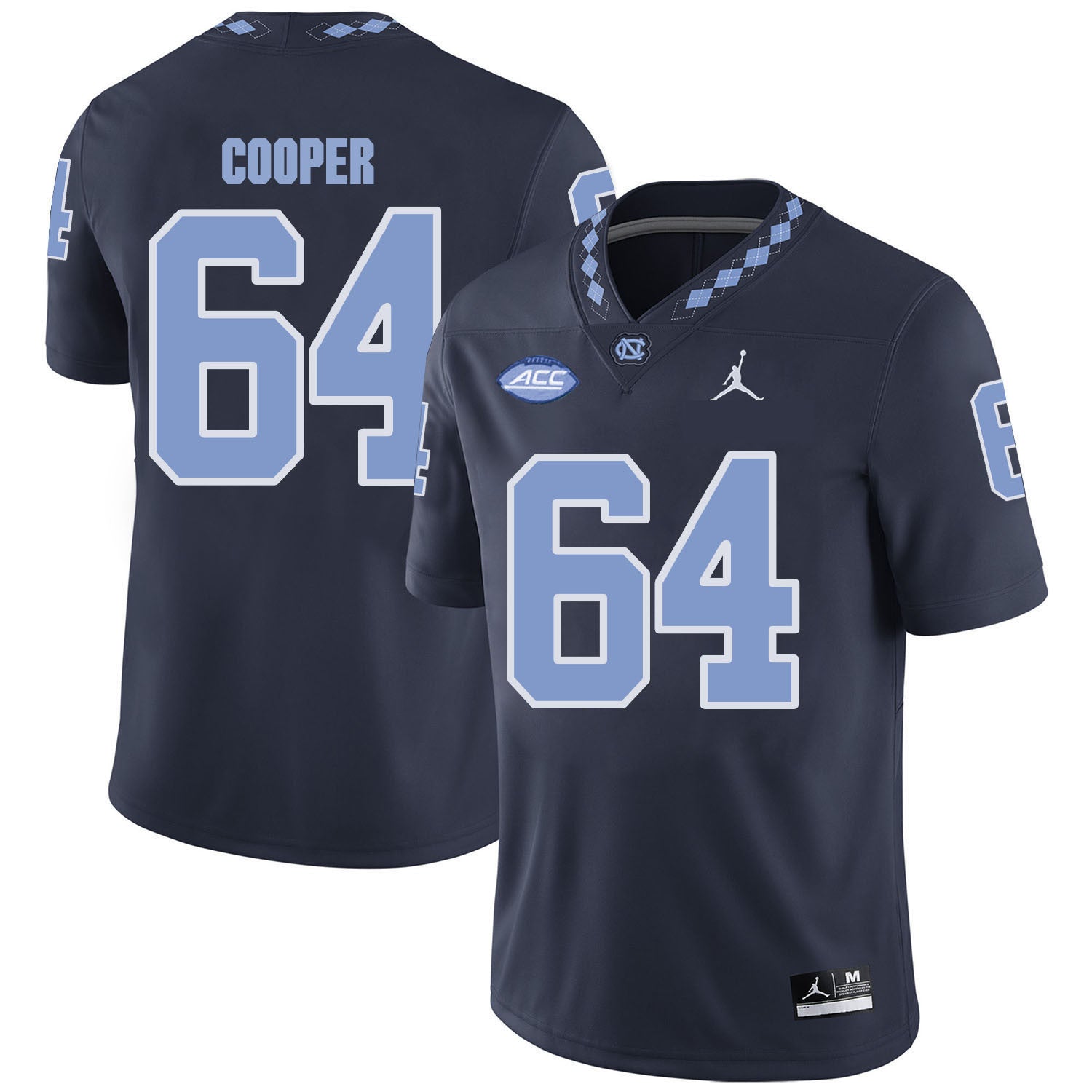 Jonathan Cooper North Carolina Tar Heels black jersey