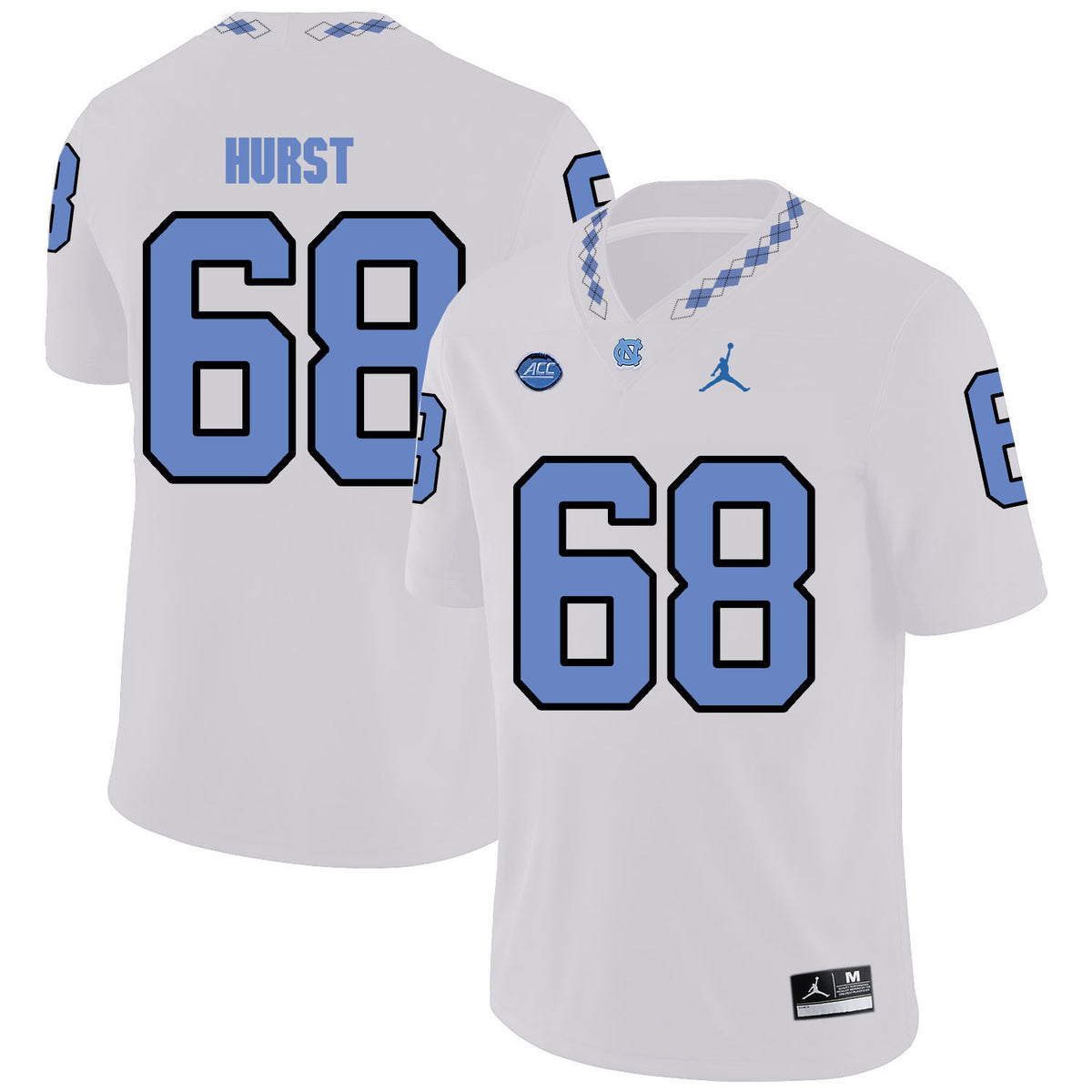 James Hurst North Carolina Tar Heels white jersey