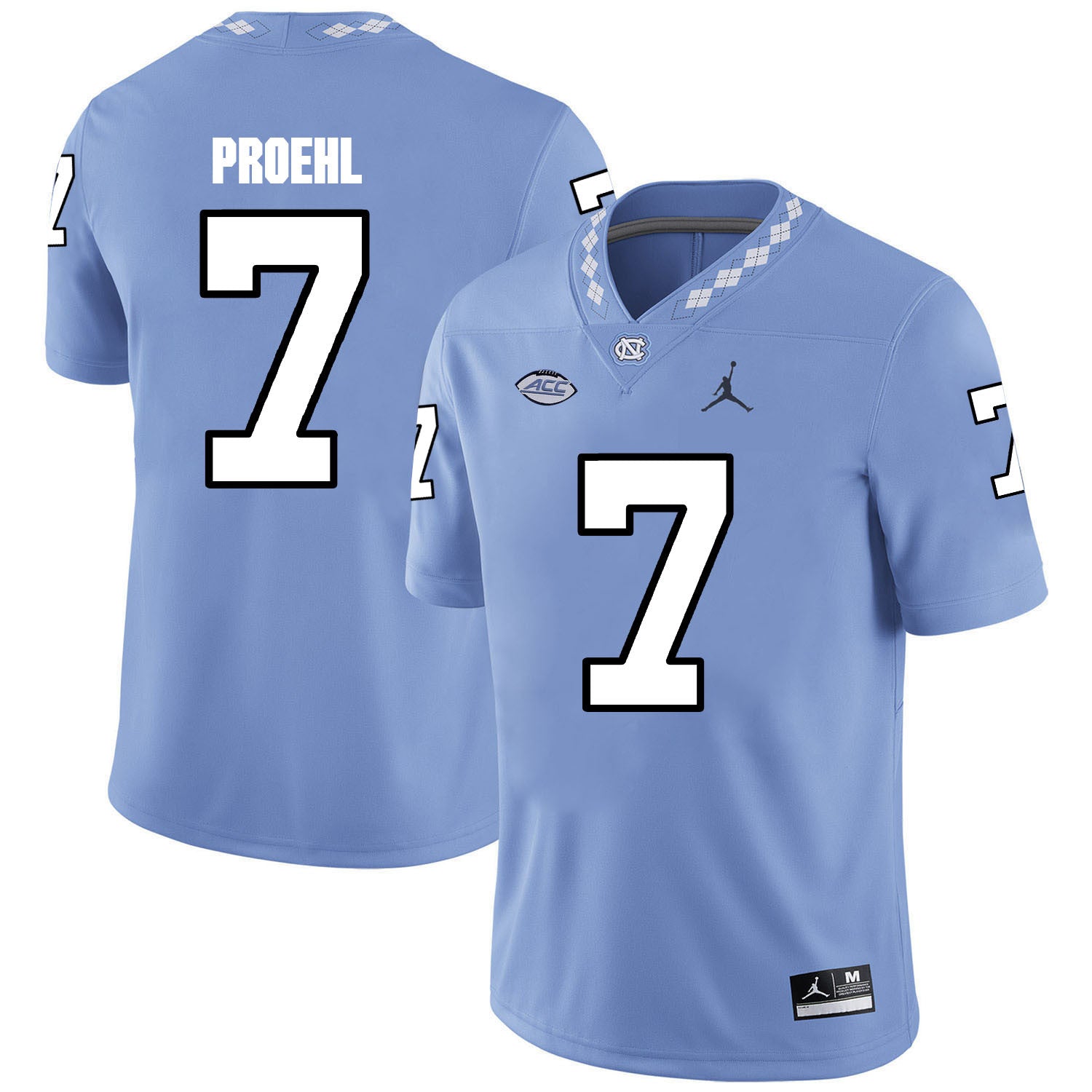 Austin Proehl North Carolina Tar Heels blue jersey