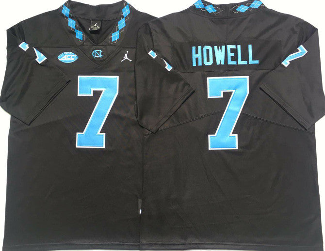 Sam Howell North Carolina Tar Heels black jersey