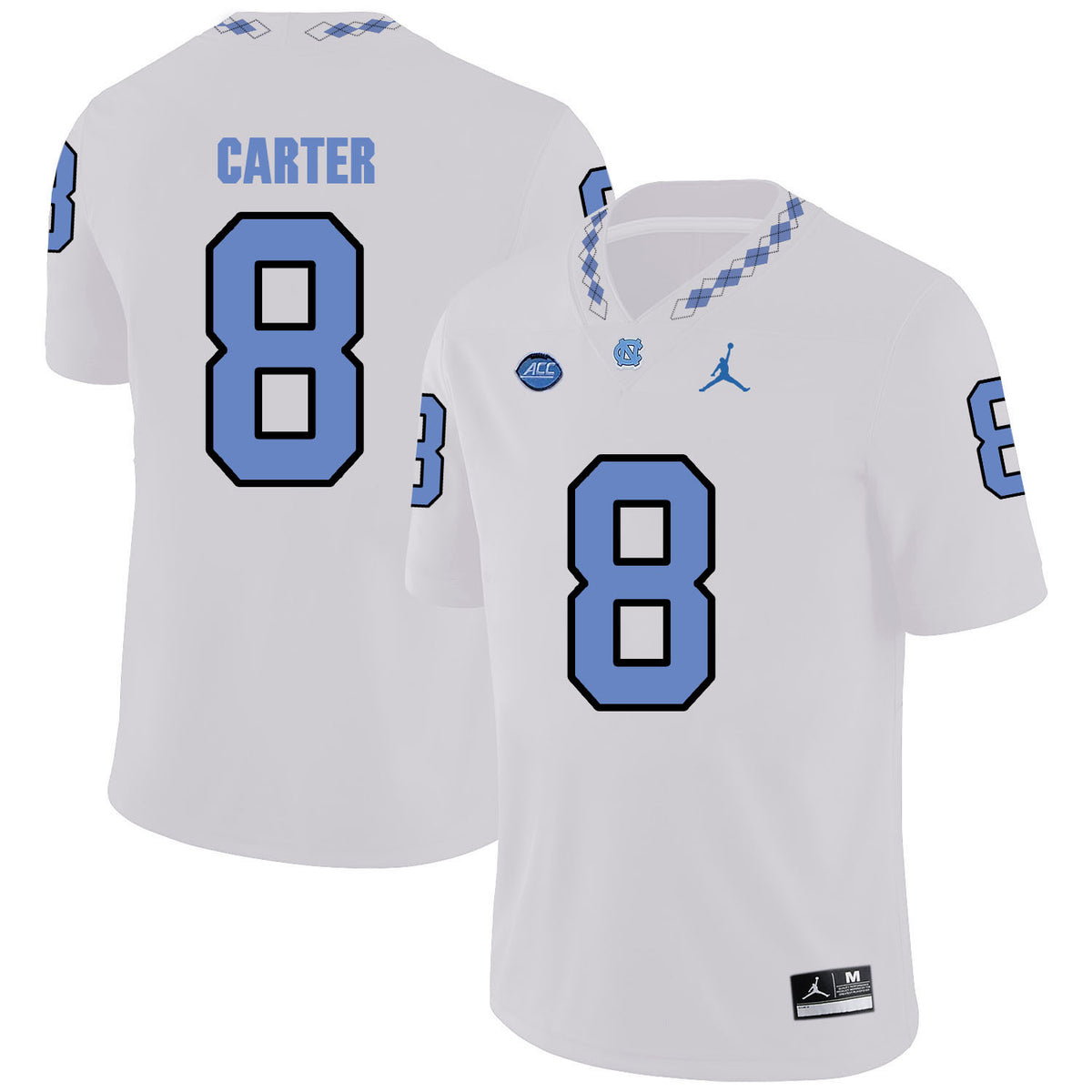 Michael Carter North Carolina Tar Heels white jersey