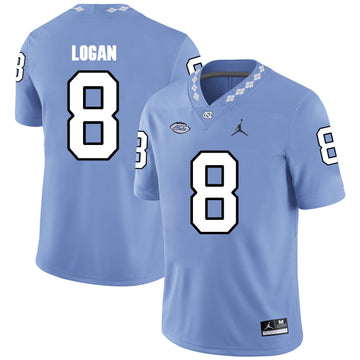 T.J. Logan North Carolina Tar Heels blue jersey