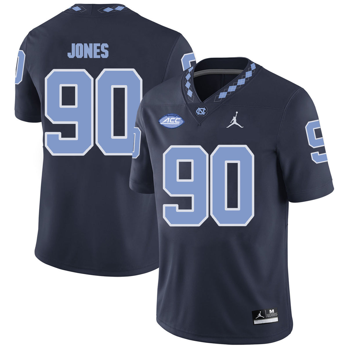 Andrew Jones North Carolina Tar Heels black jersey