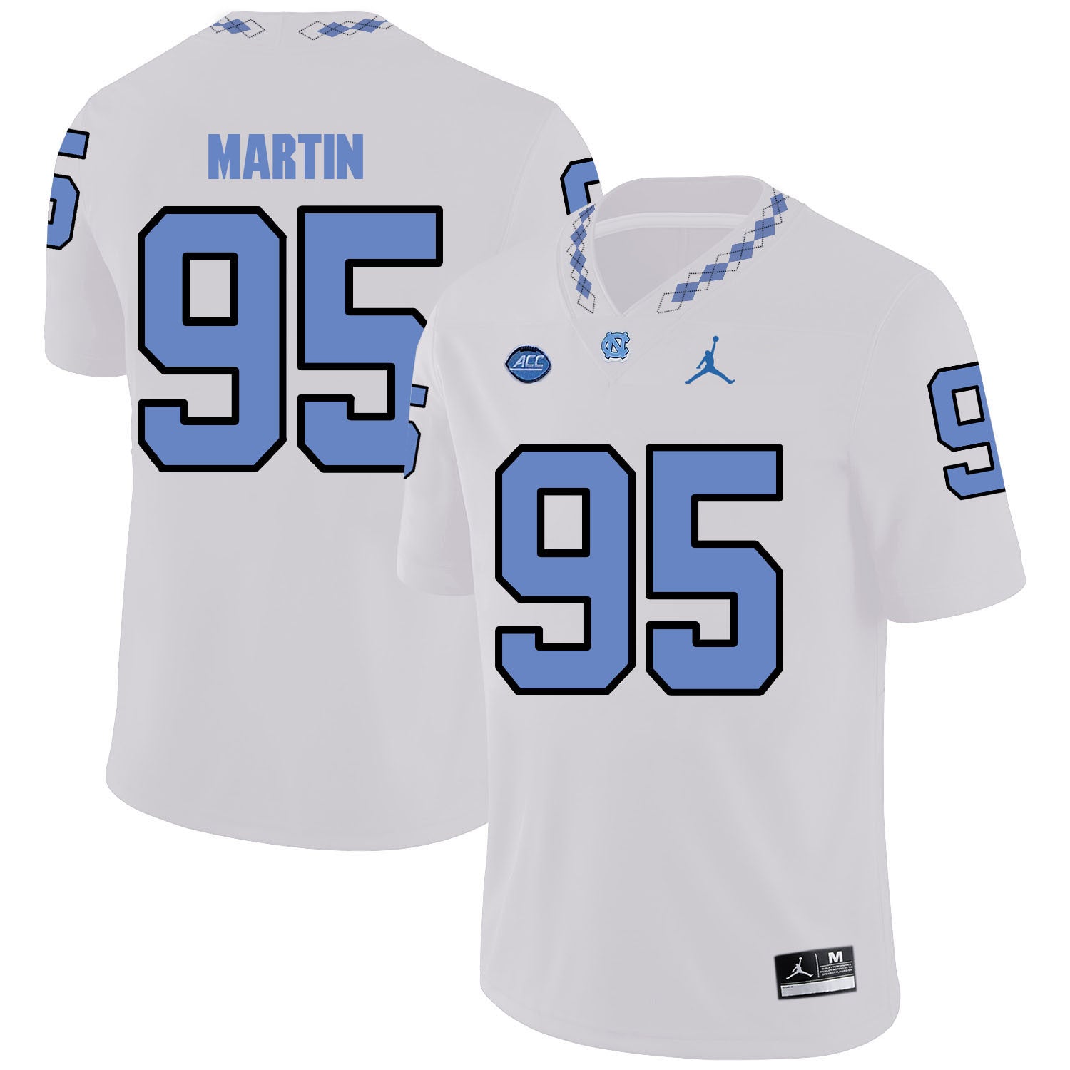 Kareem Martin North Carolina Tar Heels white jersey