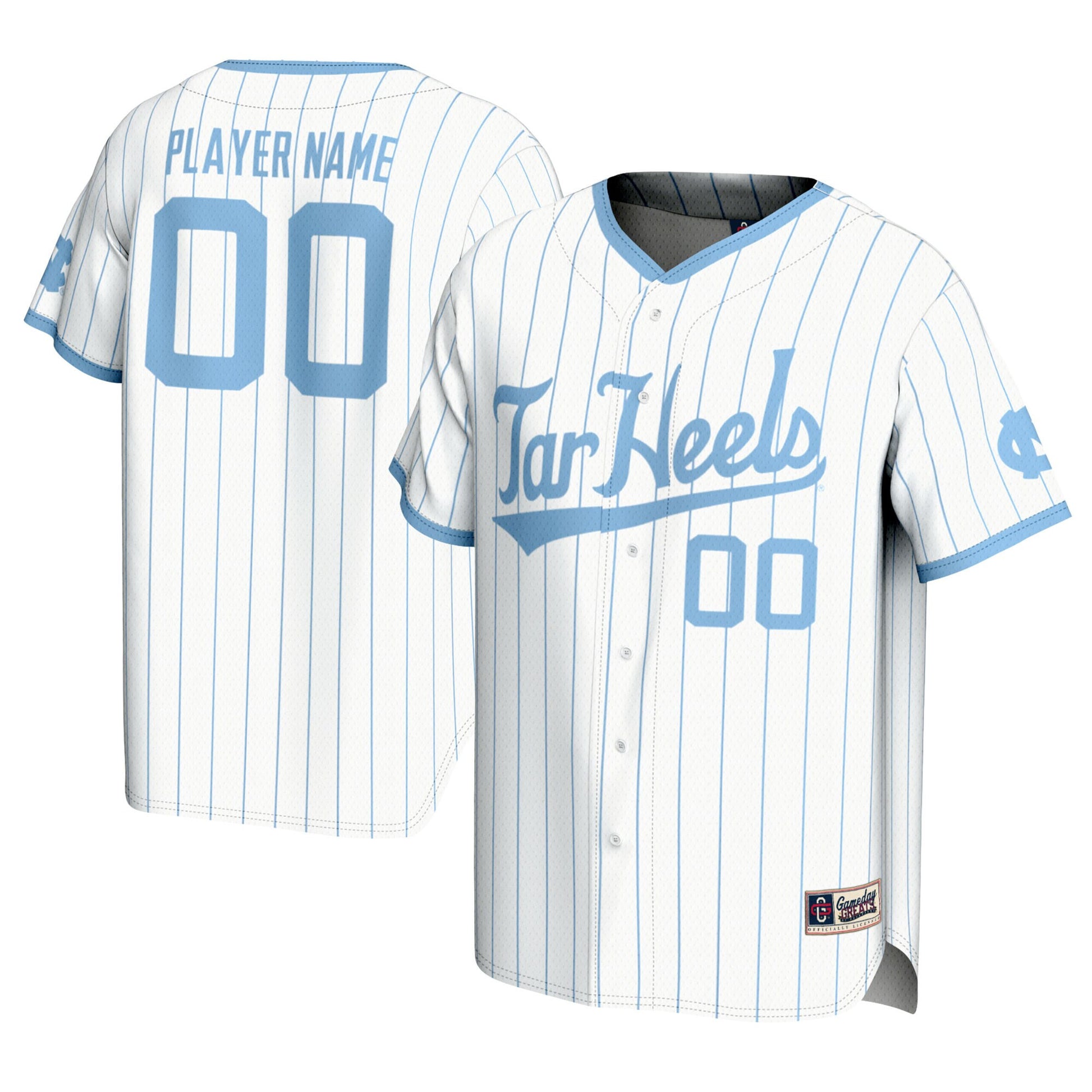 North Carolina Tar Heels white jersey