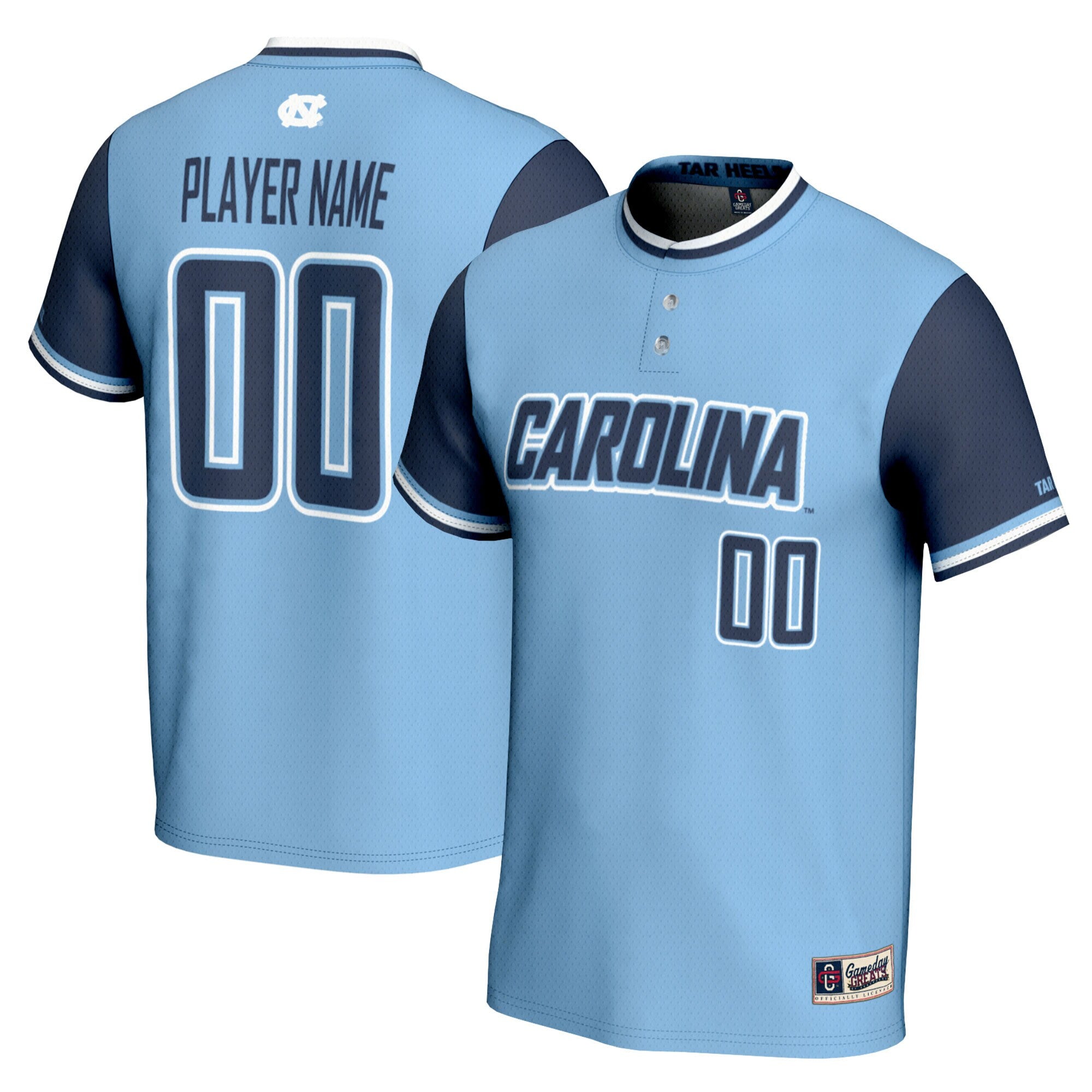 Softball Carolina North Carolina Tar Heels blue jersey