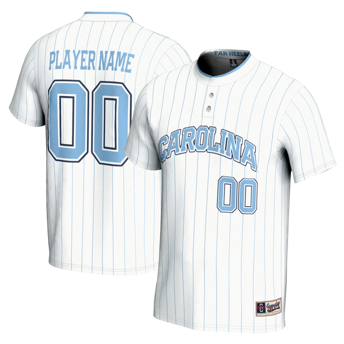 Softball North Carolina Tar Heels white jersey