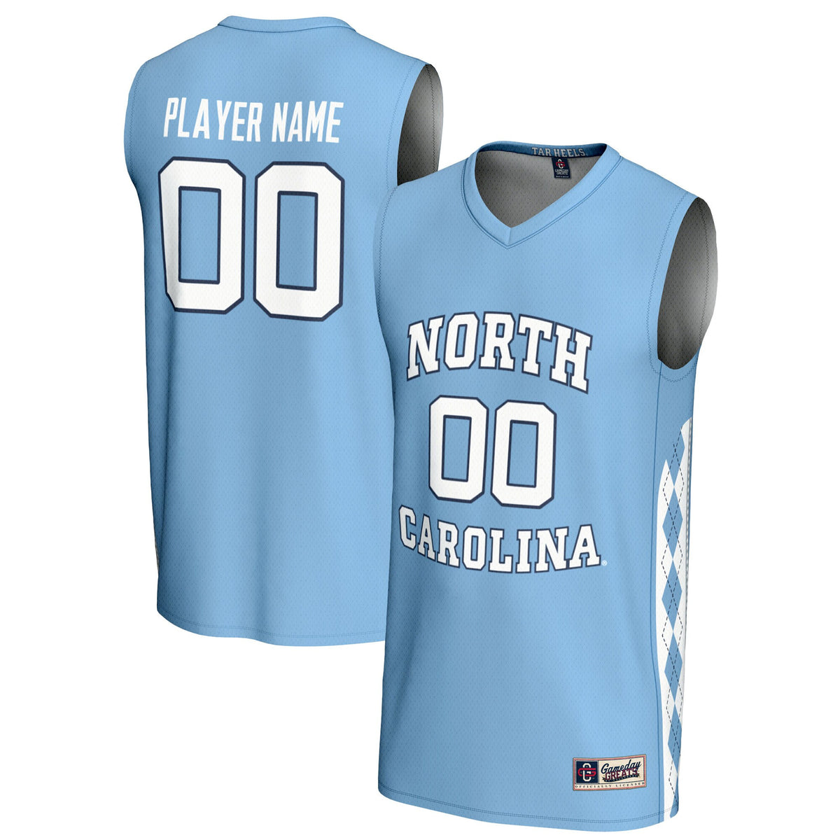 North Carolina Tar Heels blue jersey