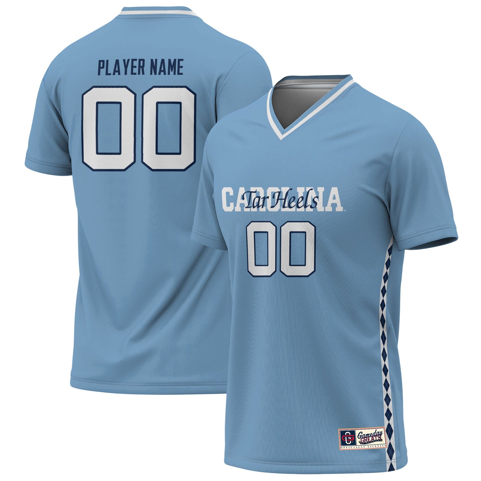 North Carolina Tar Heels blue jersey