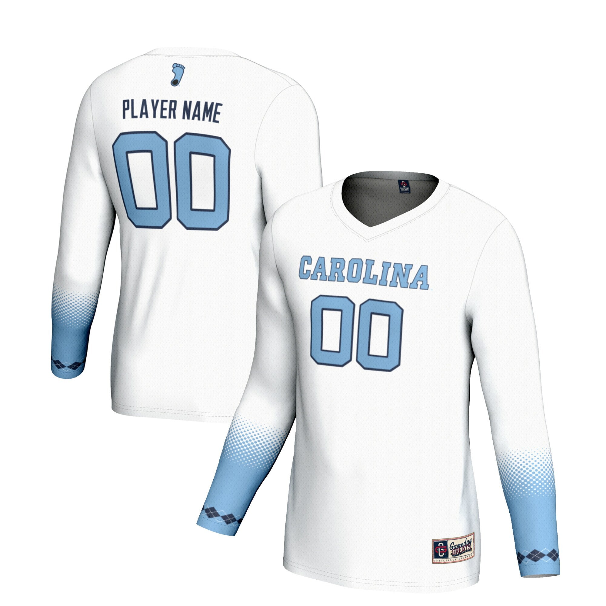 Volleyball North Carolina Tar Heels white jersey