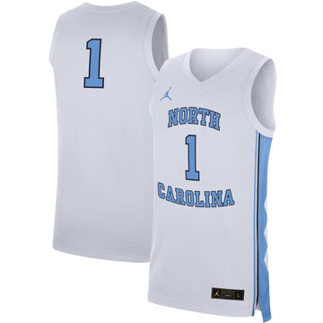 Jordan Brand North Carolina Tar Heels white jersey