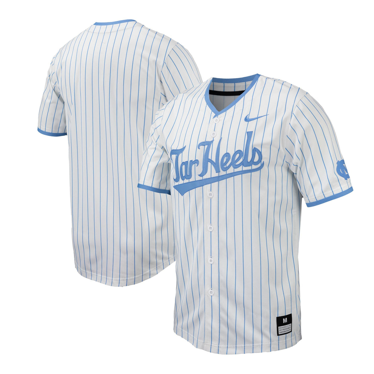 Pinstripe North Carolina Tar Heels white jersey