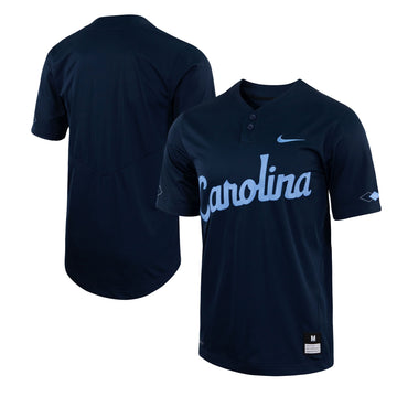 Two-button North Carolina Tar Heels navy jersey