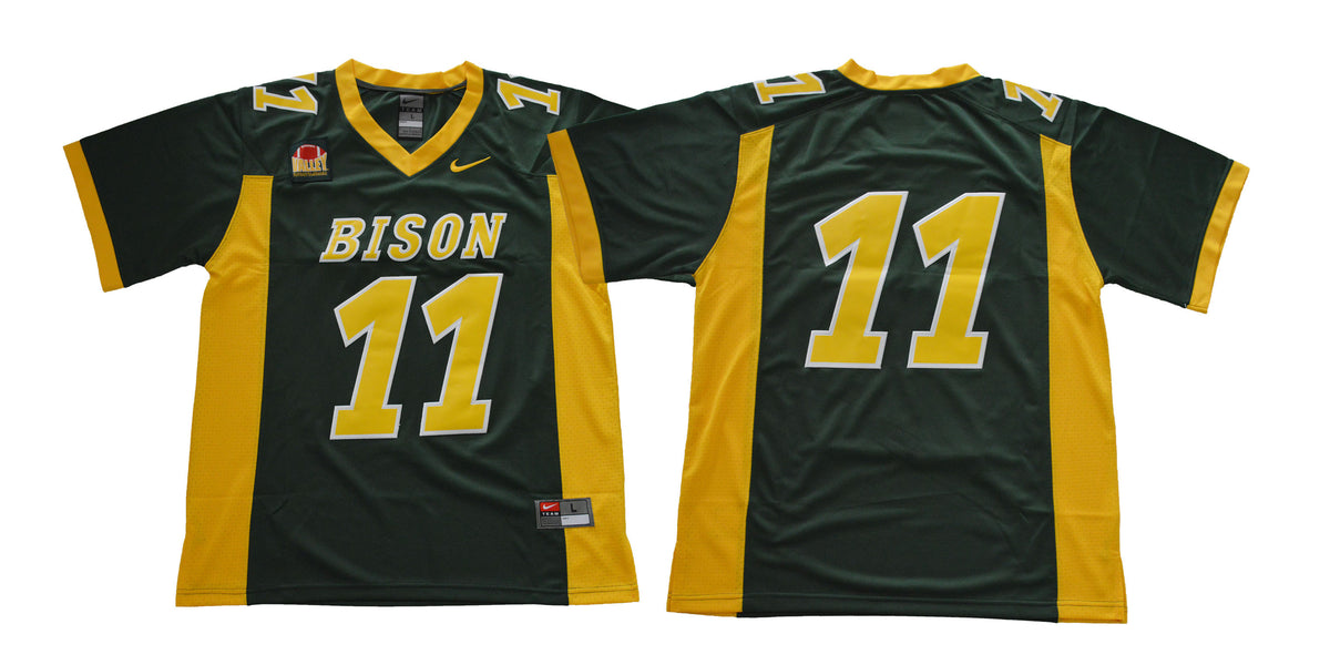 North Dakota State Bison green jersey