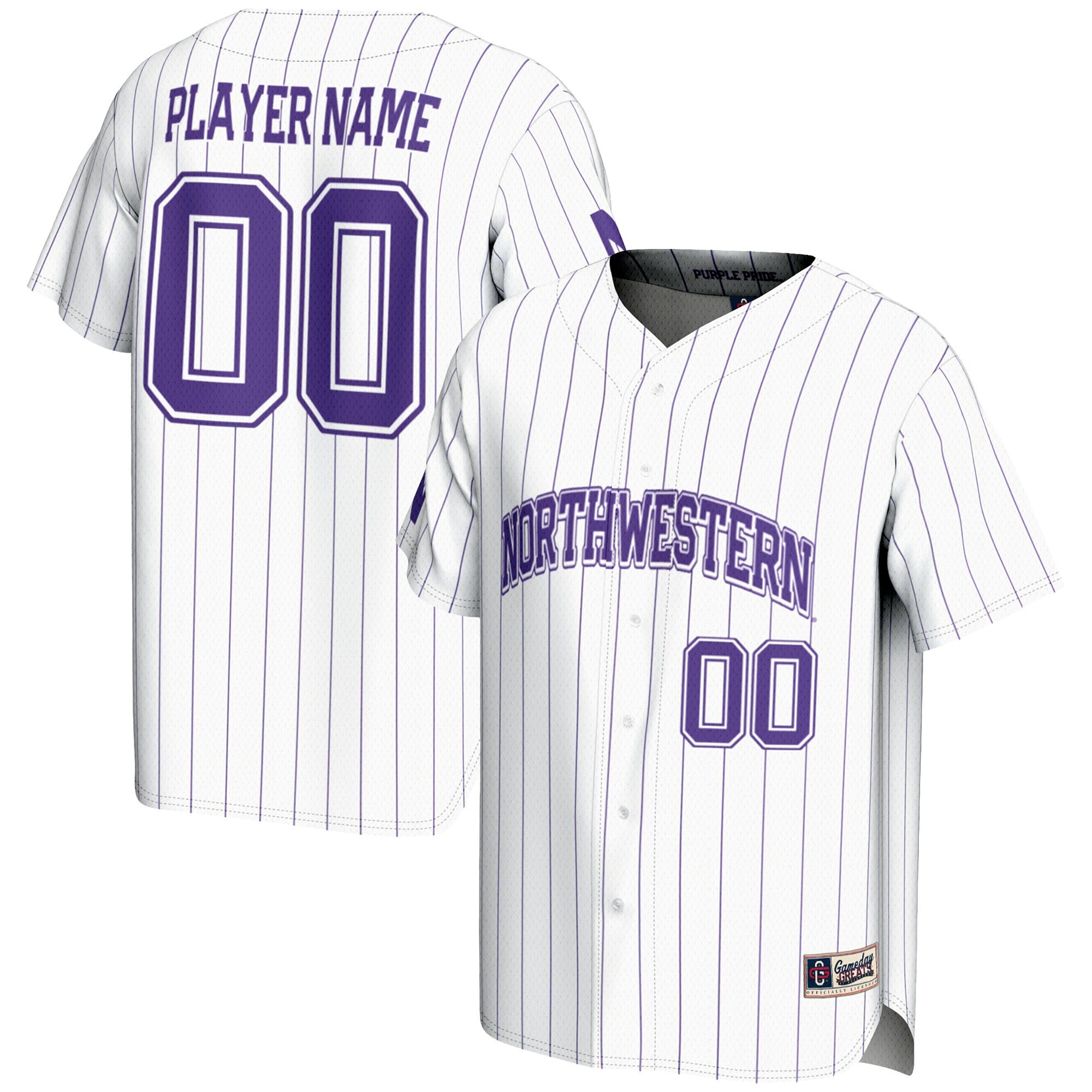 Northwestern Wildcats white jersey