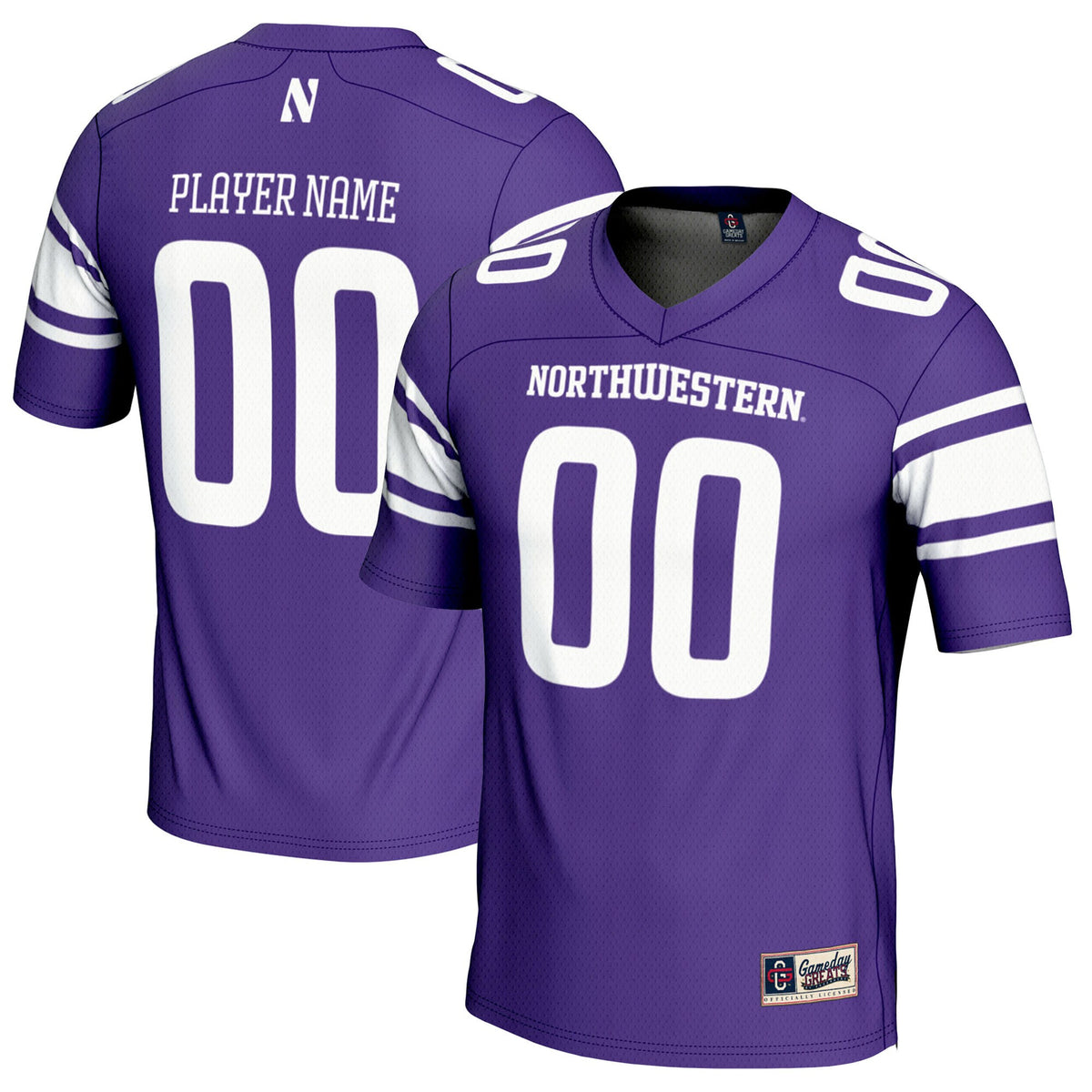 Northwestern Wildcats purple jersey