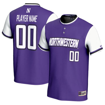 Softball Northwestern Wildcats purple jersey