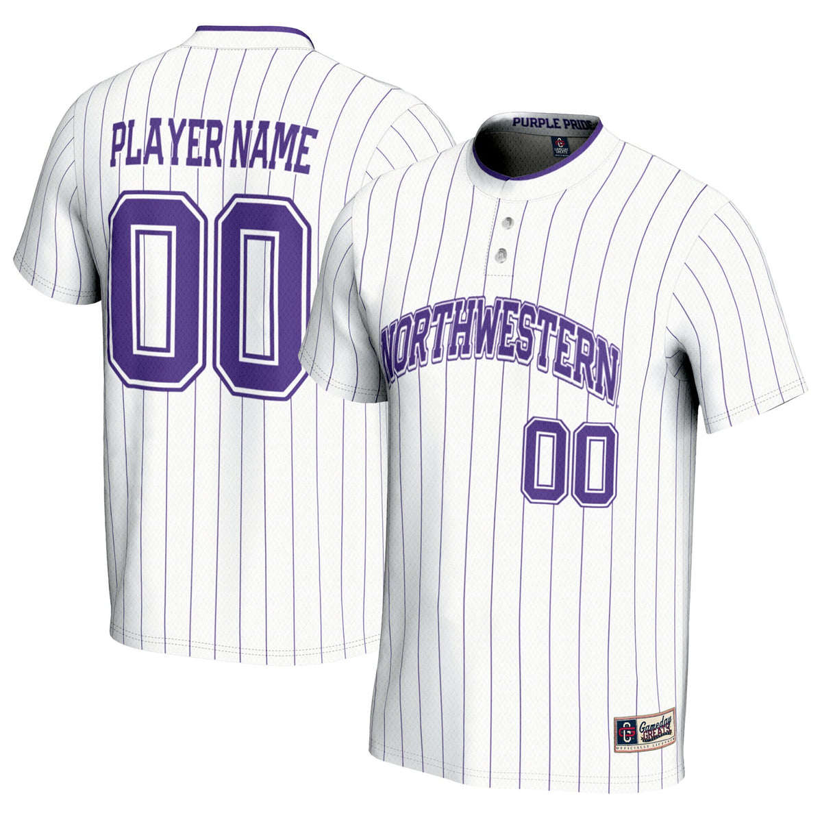 Softball Northwestern Wildcats white jersey