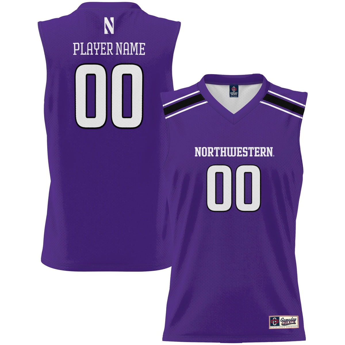 Northwestern Wildcats purple jersey