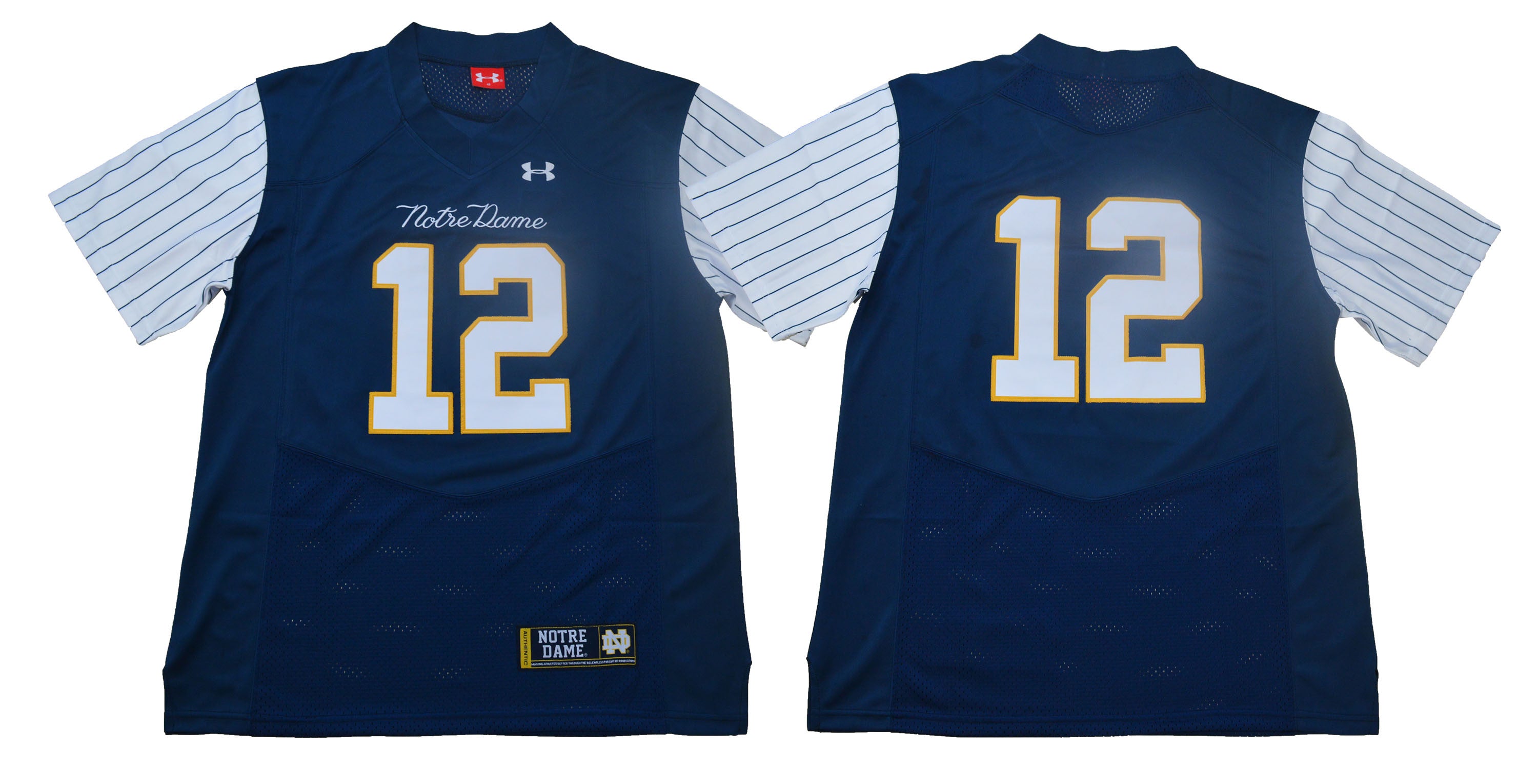 Notre Dame Fighting Irish blue Throwback jersey