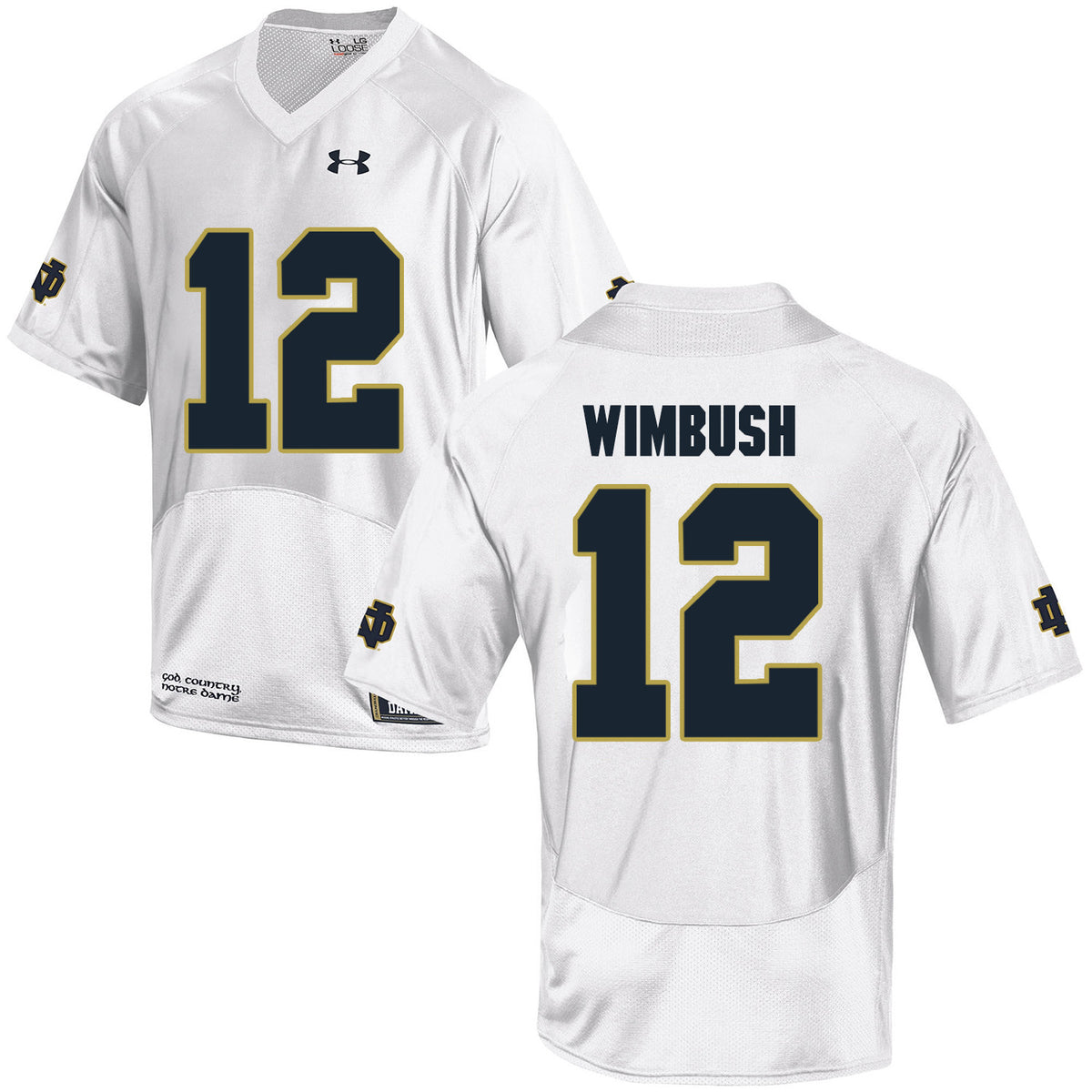 Brandon Wimbush Notre Dame Fighting Irish white jersey
