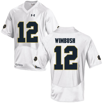 Brandon Wimbush Notre Dame Fighting Irish white jersey