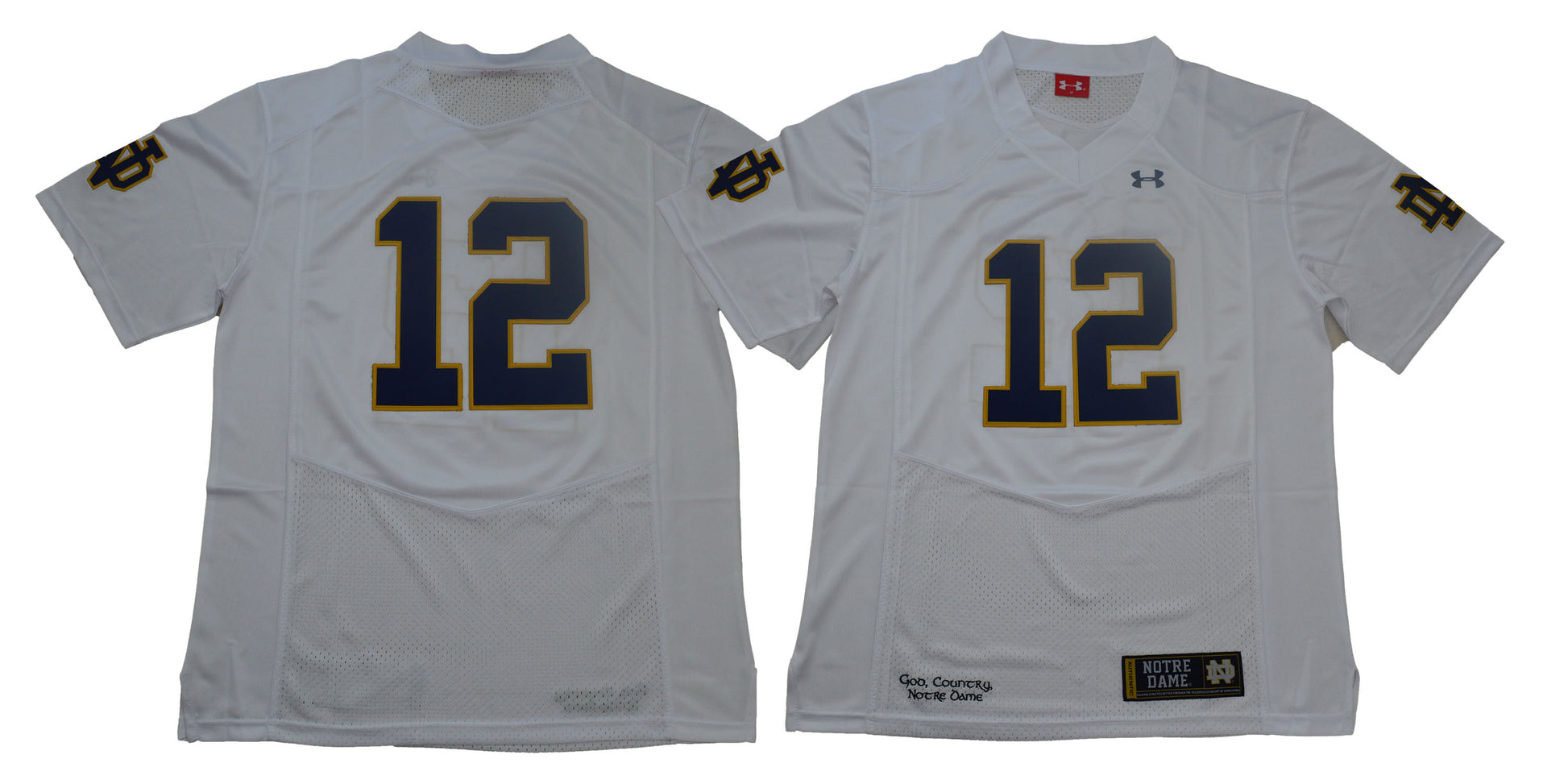 Notre Dame Fighting Irish white jersey