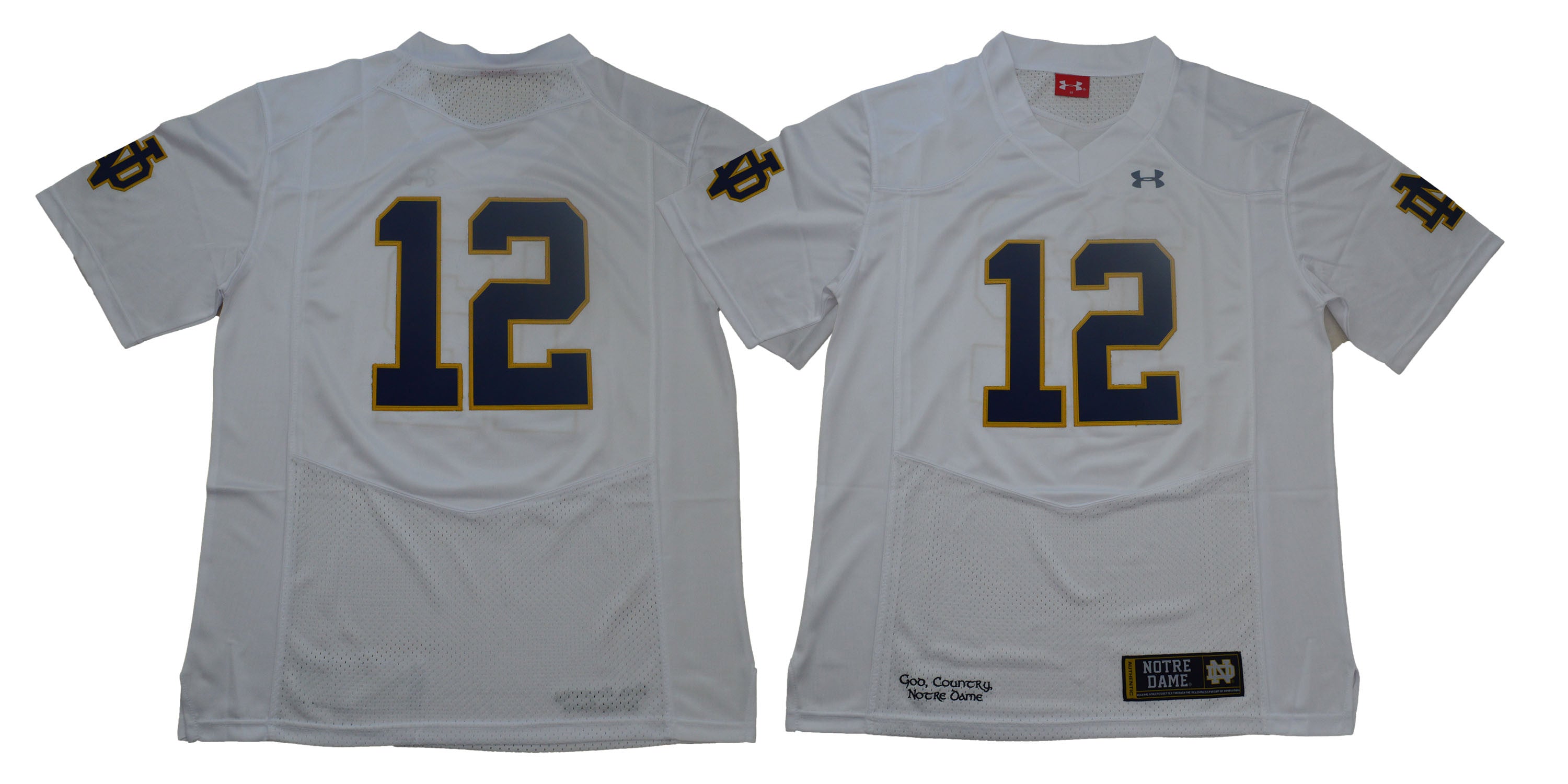 Notre Dame Fighting Irish white jersey