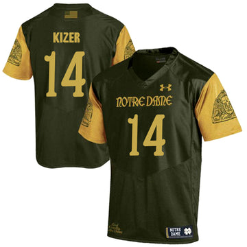 DeShone Kizer Notre Dame Fighting Irish olive jersey