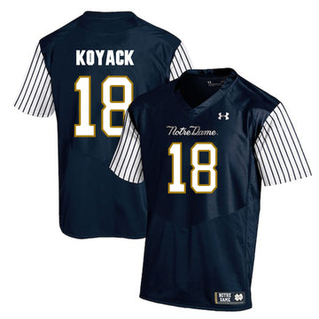 Ben Koyack Notre Dame Fighting Irish navy jersey