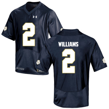 Dexter Williams Notre Dame Fighting Irish navy jersey