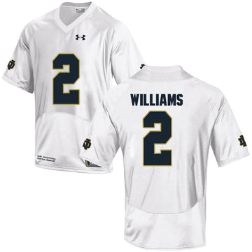 Dexter Williams Notre Dame Fighting Irish white jersey