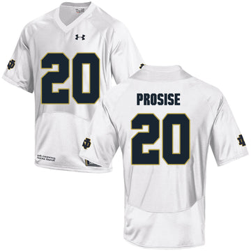 C.J. Prosise Notre Dame Fighting Irish white jersey
