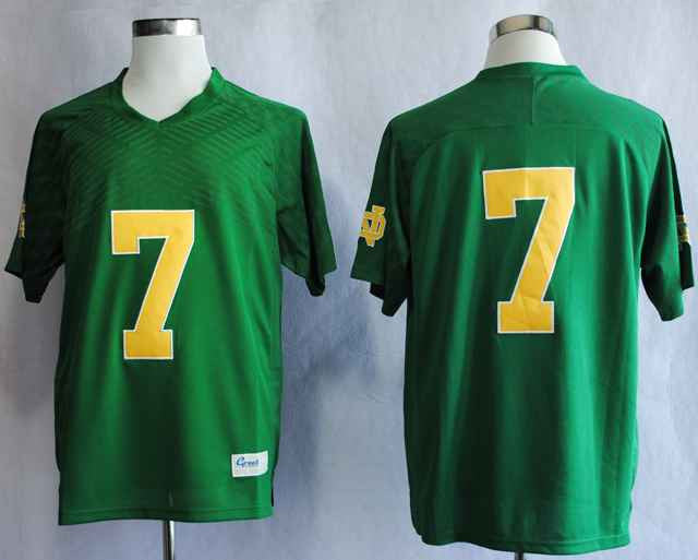 Notre Dame Fighting Irish green jersey