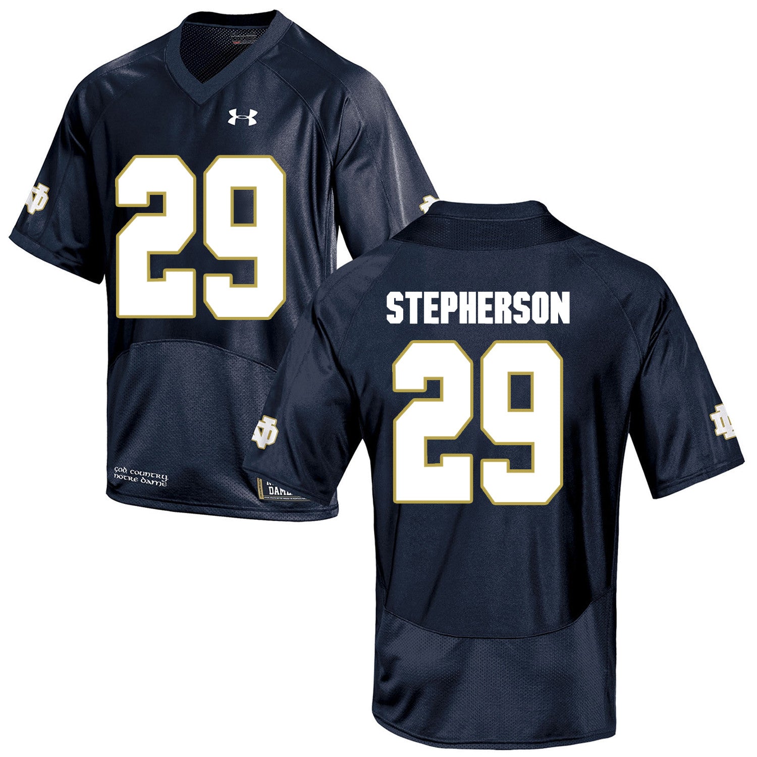 Kevin Stepherson Notre Dame Fighting Irish navy jersey