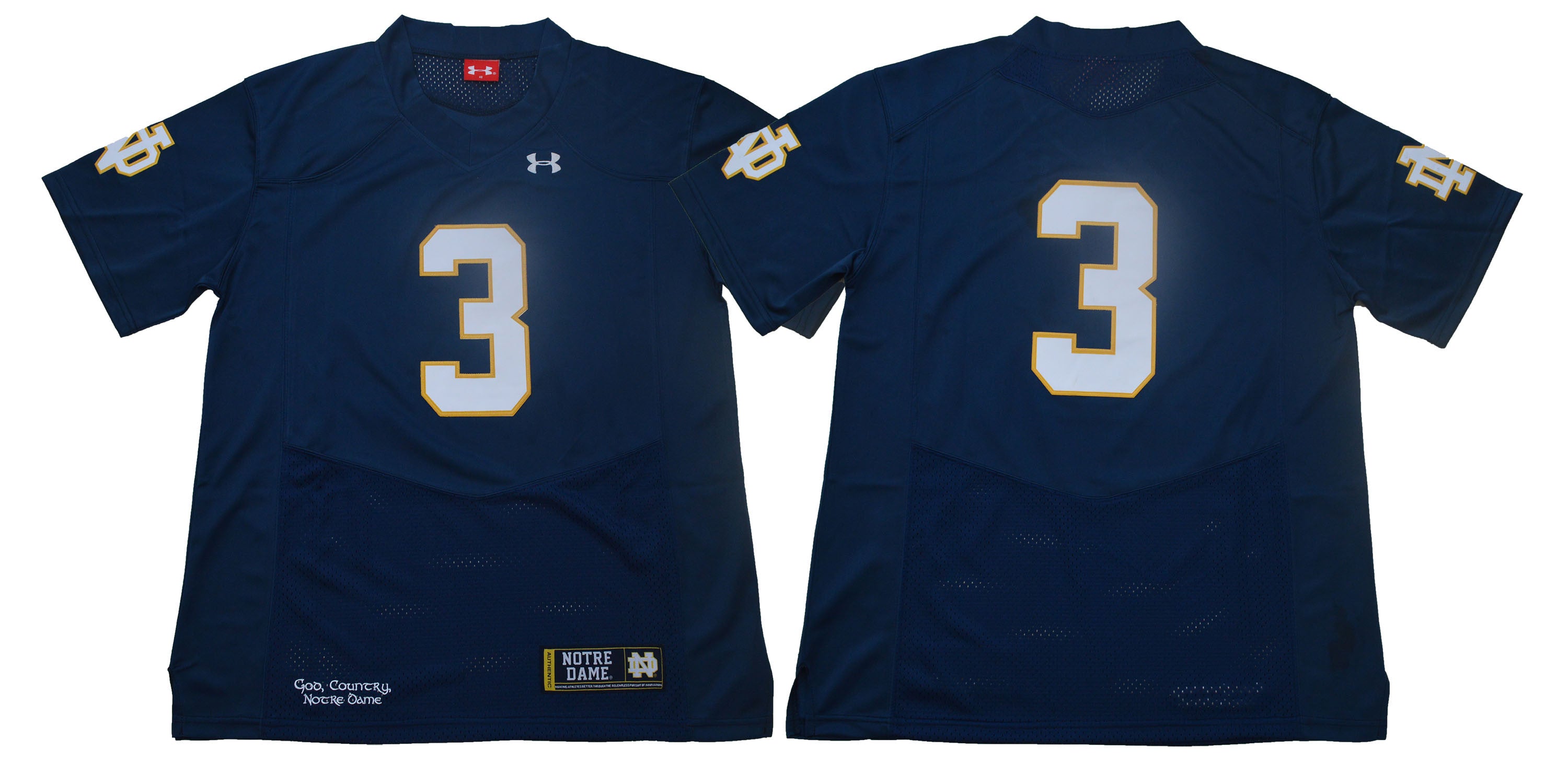 Notre Dame Fighting Irish blue jersey