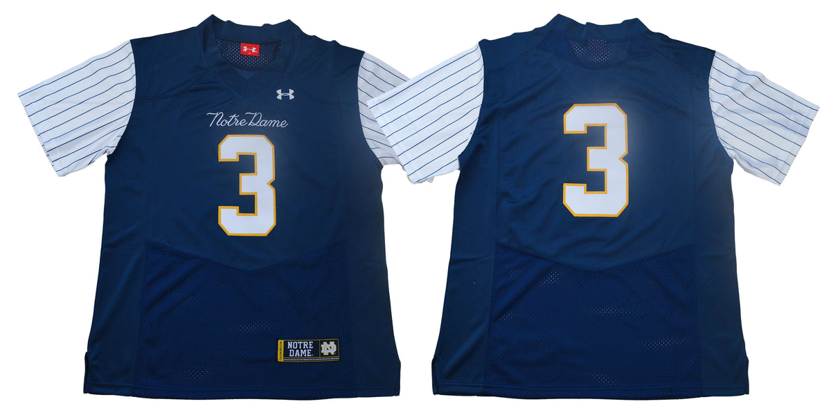 Notre Dame Fighting Irish blue Throwback jersey