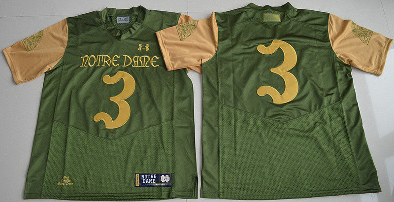 Notre Dame Fighting Irish green jersey