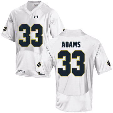 Josh Adams Notre Dame Fighting Irish white jersey