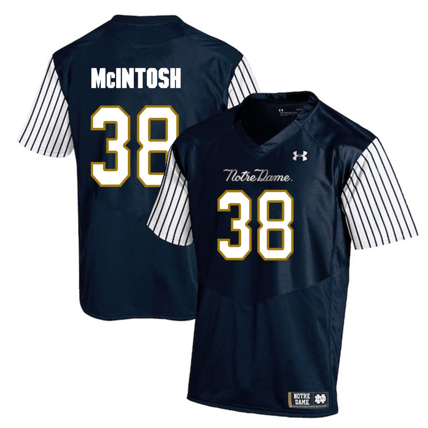 Deon McIntosh Notre Dame Fighting Irish navy jersey