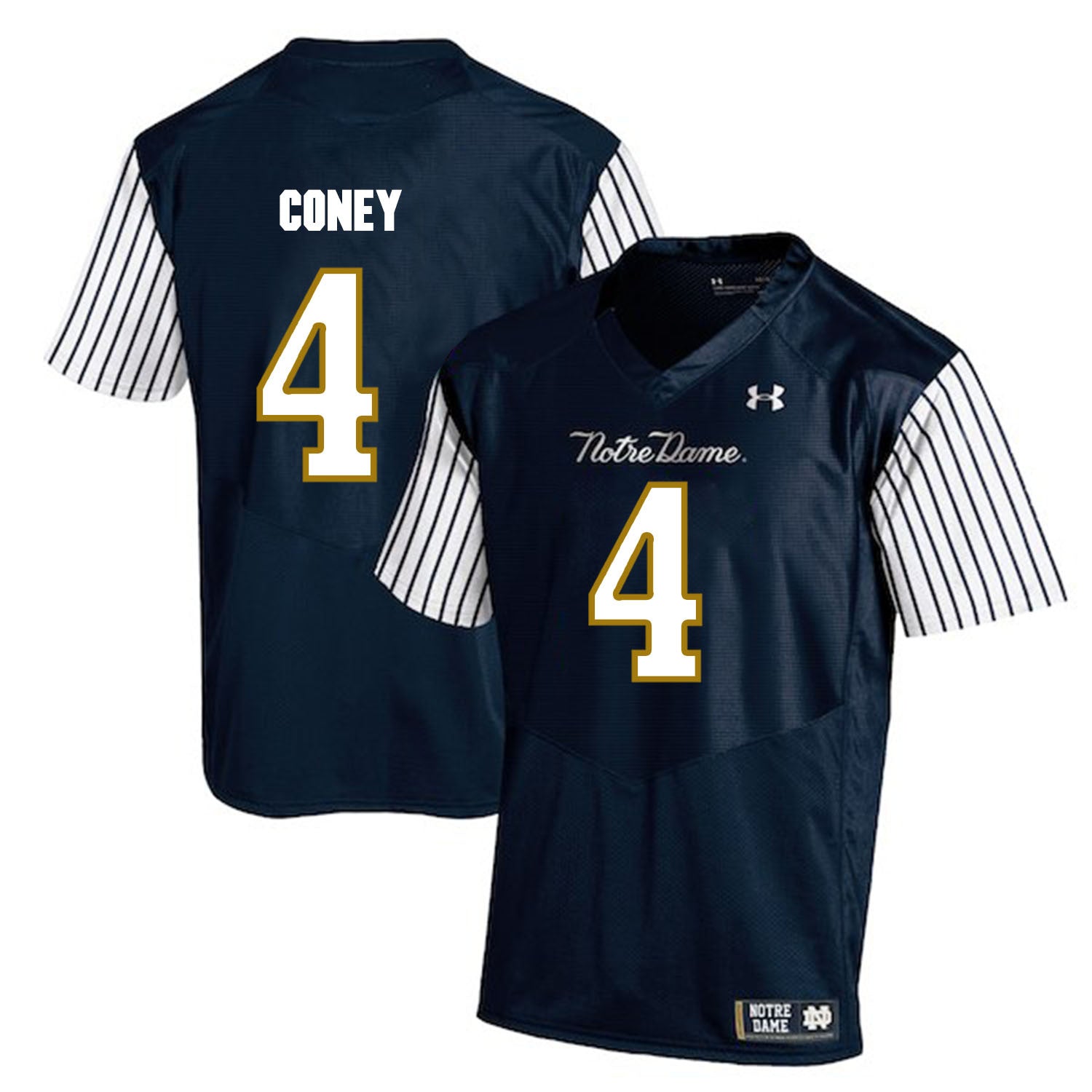 Te'von Coney Notre Dame Fighting Irish navy jersey