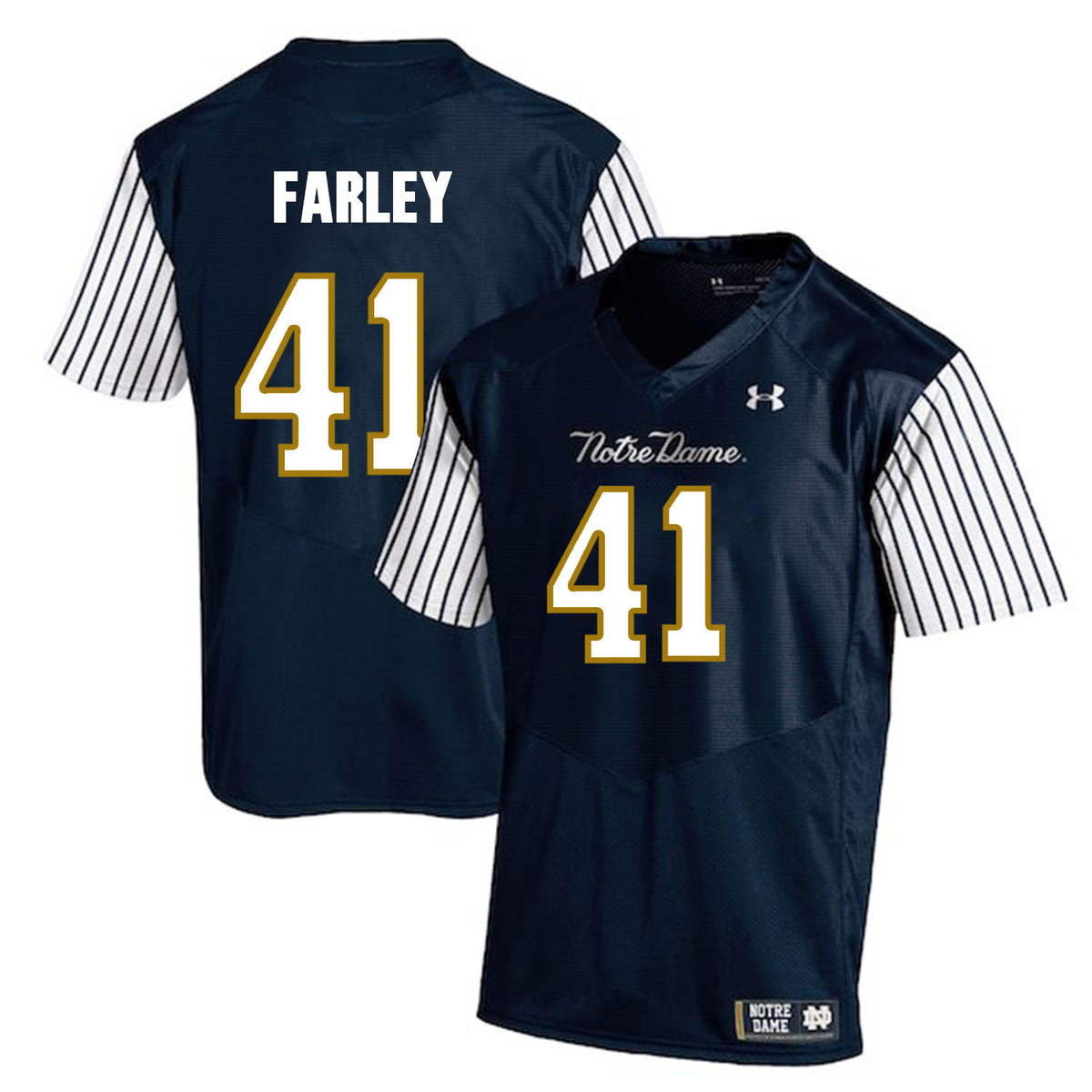 Matthias Farley Notre Dame Fighting Irish navy jersey