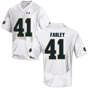 Matthias Farley Notre Dame Fighting Irish white jersey