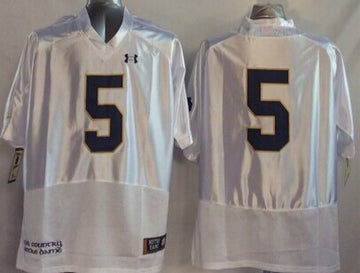 Manti Te'o Notre Dame Fighting Irish white jersey