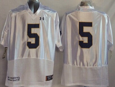 Manti Te'o Notre Dame Fighting Irish white jersey