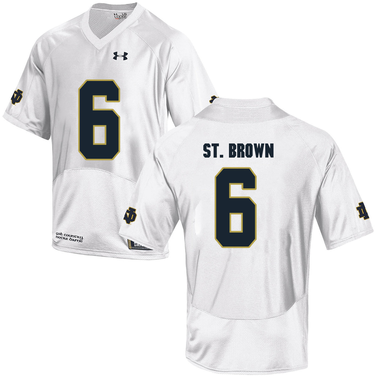 Equanimeous St Notre Dame Fighting Irish brown jersey
