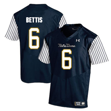 Jerome Bettis Notre Dame Fighting Irish navy jersey