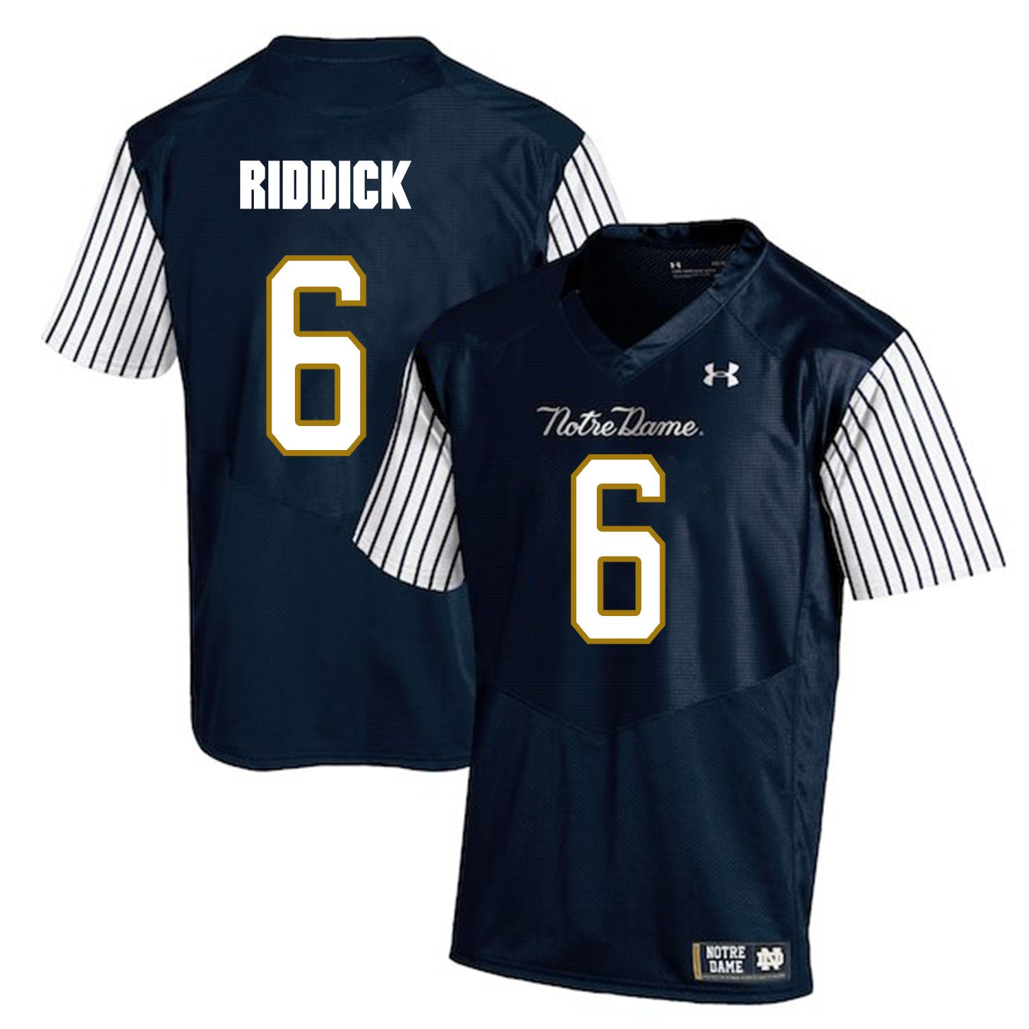Theo Riddick Notre Dame Fighting Irish navy jersey
