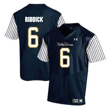 Theo Riddick Notre Dame Fighting Irish navy jersey